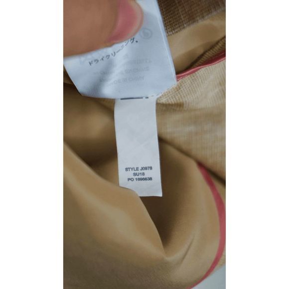 J. Crew‎ Women's Linen Blazer Sz 10P Scalloped Lapel Collar Tan Single Button - Picture 8 of 8